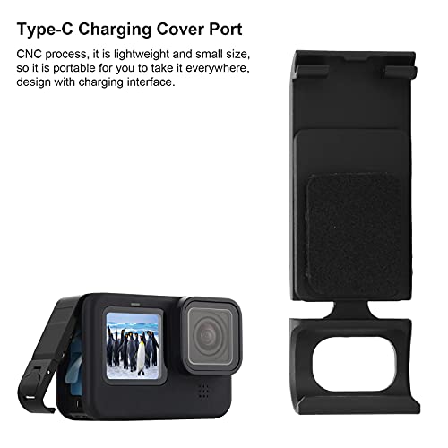 Porta da tampa de carregamento tipo C, porta da caixa de carregamento leve e protetora para ferramen