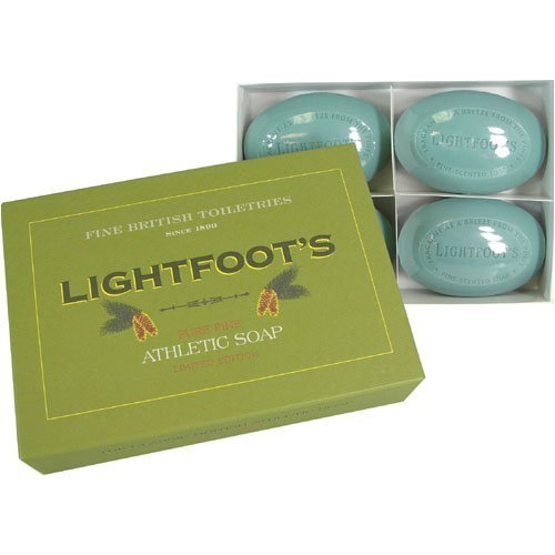 Lightfoot's Pure Pine Gentlemen's Athletic Soap - 4 Bar Boxed Set