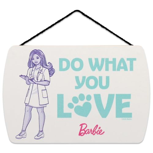 Mattel Barbie Do What You Love Hanging Wood Wall Decor
