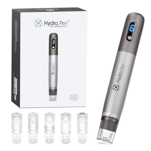 Hydra. Pen H3 Microneedling Pen Automatische Auftragung von Serum, Kabellos Derma Pen mit 5 Typen Ersatzpatronen für Gesicht, Körper, Haarwachstum Hautpflege, Fit Zu Hause & Unterwegs