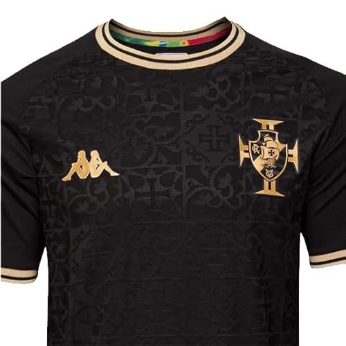 Camisa Vasco Oficial III Goleiro 22/23 Preto Kappa - Masculina (as2, alpha, l, regular)