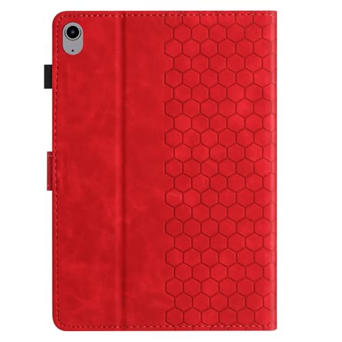 DTangLsm for iPad A16 Case iPad 11th Generation Case 11-inch 2025, iPad 10th Generation Case 10.9-inch 2022, Smart PU Leather Folio Stand Cover with Pencil Holder, Auto Wake/Sleep, Honeycomb Red by DTangLsm - Image 8