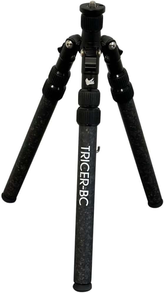 Tricer-BC | Ultralight | Portable Tripod with 9" & 4" Center Columns | 40" Max Height | 26.4lbs Capacity | Quick Waterproof Twist Lock | Versatile & Stable