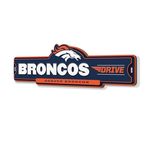 YouTheFan NFL Denver Broncos 3D Street Sign
