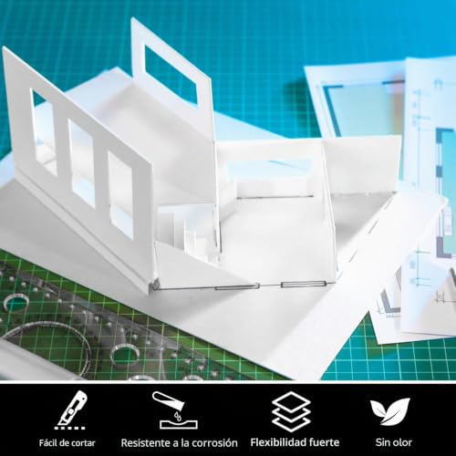 Miniatura 6 de 7 Pcs Láminas De Plástico Pp A4 Blancas 1 Mm 21 X 29,7 Cm