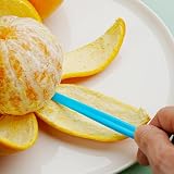 New Talent 6 Orange Peeler Set Orange Peeler Easy Open Citrus Lemon Citrus Peeler Cutter Vegetable Slicer Fruit Tools Kitchen Gadgets(Neon Bright Color)