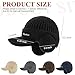 Winter Hat with Ear Flaps for Men, Beanie with Brim Hat Scarf Set, Warm Lined Skull Cap Neck Warmer for Women