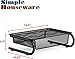 Simple Houseware Mesh Monitor Riser with Drawer, Black