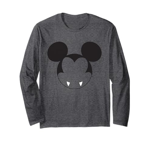 T-shirt Halloween Mickey Vampire à manches longues pour enfant et adulte