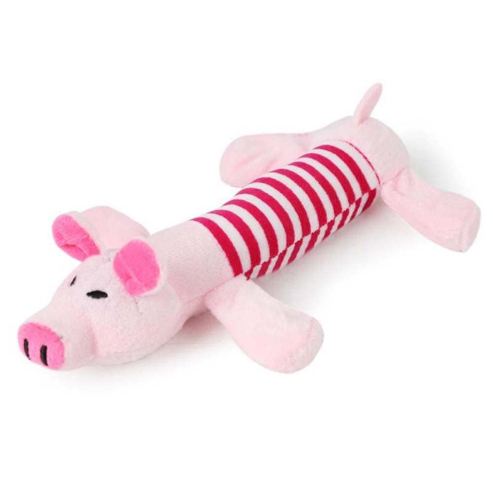 Squeaky Dog Toys Plush Sound Elephant Duck Pig Funny Fit for Dog Cat Toys Chew Sound Dolls Pink