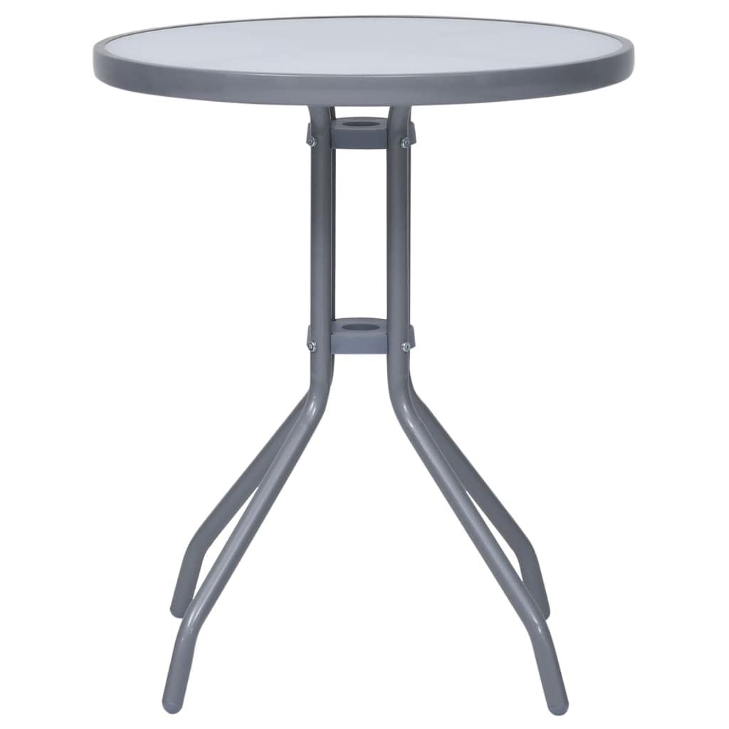Table de jardin ronde en acier pour balcon et terrasse moderne