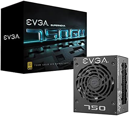 EVGA SuperNOVA 750 GM, 80 PLUS Gold 750W, Fully Modular, ECO Mode with FDB Fan, 10 Year Warranty, Includes Power ON Self Tester, SFX Form Factor, Power Supply 123-GM-0750-X1