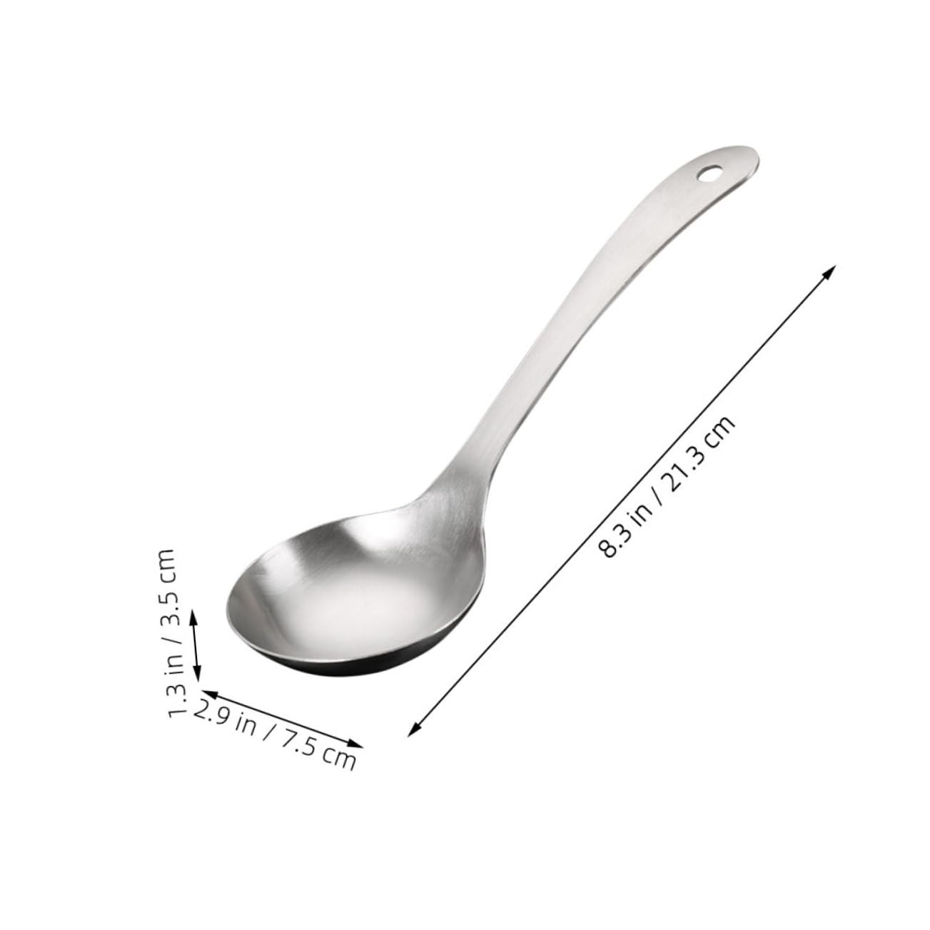 Wakauto 304 Stainless Steel Rice Spoon Deep Bowl Design for Serving Spoons Set