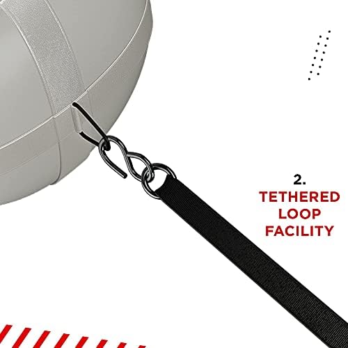 RDX Professional Anti Swing Filled 5FT 4FT Punch Bag Set, 5PC Maya Hide Leather Heavy Punching Bag with Gloves Wall Bracket Hanging Chains etc. Boxing MMA Kickboxing Adult Fitness Gym Home