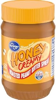 Honey Creamy Roasted Peanut Spread Gluten Free (1 Jars,16 oz.)