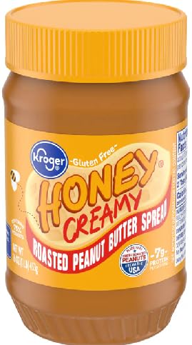Honey Creamy Roasted Peanut Spread Gluten Free (1 Frasco, 16 oz)