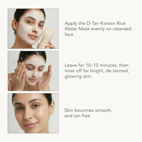 Image of Sara Korean rice water D-tan even tone mask 120g