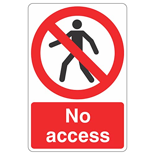 Image of 300mmx400mm No Access Sign Rigid Plastic