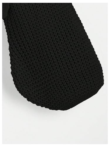 SHENHE Girl's Cardigan Button Down Lantern Sleeve V Neck Knitted Crop Cardigan Sweater4