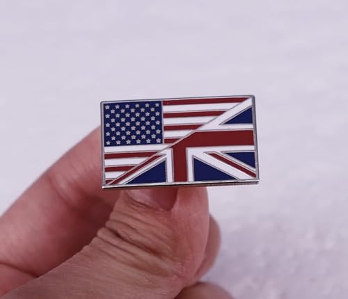 Épingle émail drapeau américain britannique relation spéciale amitié