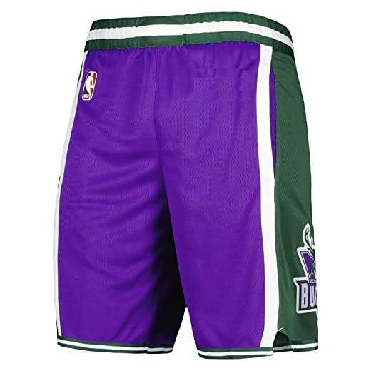 NBA Boys Youth 8-20 Official On-Court Swingman Performance Shorts (as1, Alpha, s, Regular, Regular, Milwaukee Bucks Classic Edition)