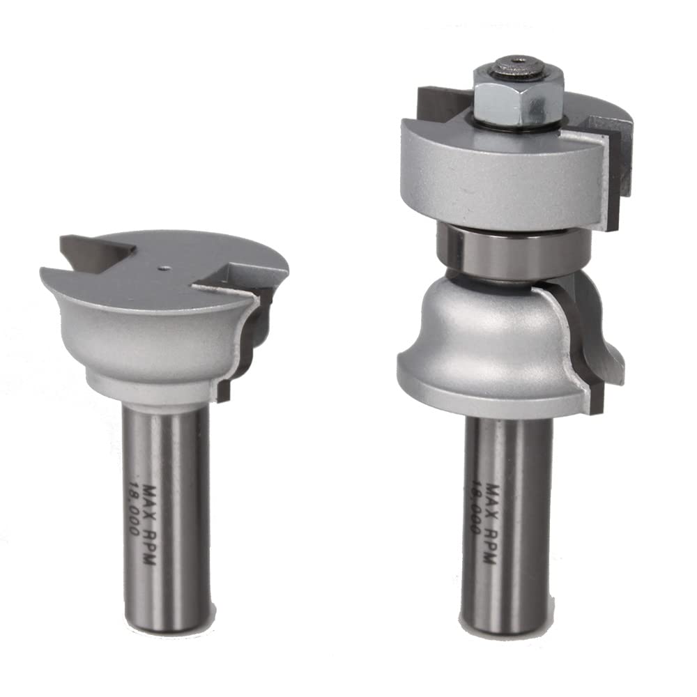 Infinity Cutting Tools 1/2" Shank, Window Sash Jr. Set| Carbide Tip | Heavy-Duty | for Handheld Or Table Mounted Wood Router