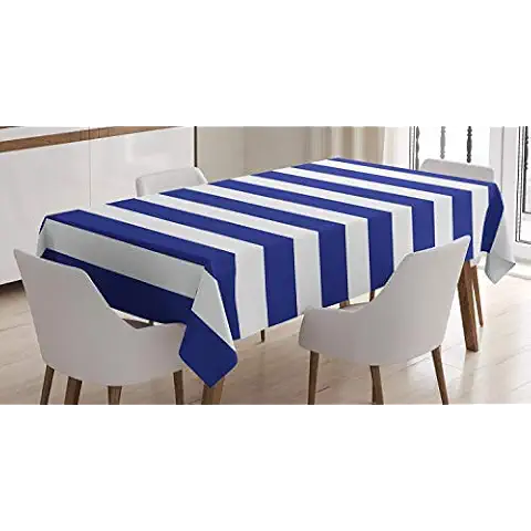 ABAKUHAUS A Rayas Mantele, Armada náutico Marina, Fácil de Limpiar Colores Firmes y Durables Lavable Personalizado Cover