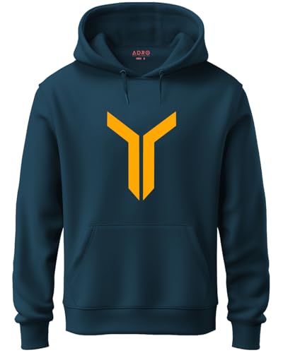 Image of ADRO Mens Graphic Printed Cotton Hoodies