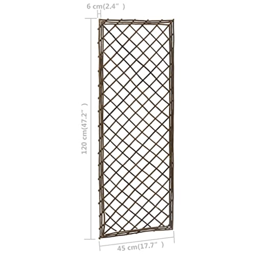 Skm Garden Trellises 6 Pcs 17.7"X47.2" Willow #TOP4