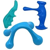 JVNZAM 3 Pcs Deep Tissue Gua Sha Massage Tool for Full Body Deep Tissue Massage, Set Include 1 Green