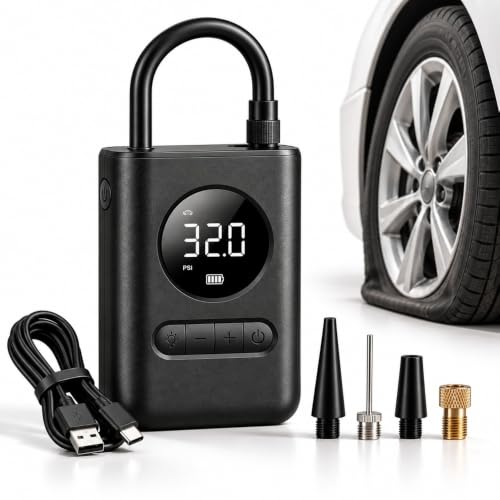 Calibrador Portátil Compressor de Ar USB Recarregável