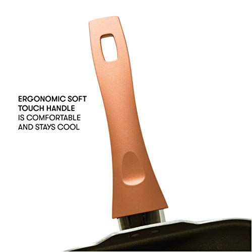 Cooking Light Dishwasher Safe, Silicone Handle, Specialty Cookware For Family, 11 Inch Griddle, Copper #TOP3