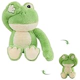 Frog Stuffed Animals, 16' Soft Frog Plush Toy Kawaii Interactive Hide and Seek Plush Toys Newborn Shower Birthday Gifts for Infants, Toddler and 1 2 Year Old Girl Boy Kid