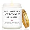 Funny Housewarming Gifts for New Home – Smells Like New Homeowners Lavender Scented Candle, Soy Wax New Homeowner Gift for First-Time Home Buyers, Couples & New Apartment