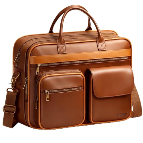 Ytonet Leather Messenger Bag for Men 15.6 Laptop