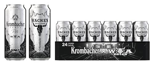 Krombacher Pils 0,5L Dose Wacken 2025 Edition 24er Dosentray