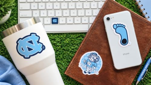 Image of NC Tar Heels Stickers & Decals 14 Pc Set, Car & Water Bottle Sticker