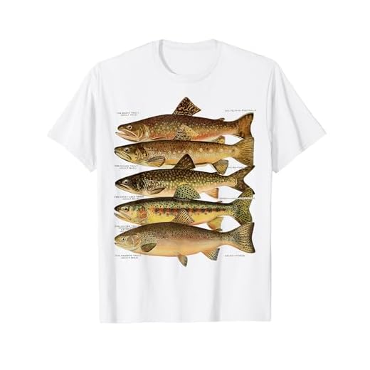 トラウト魚種種フィッシング フライフィッシング トラウト Tシャツ