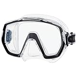 cressi penta profi schnorchelset Produkt wasserdicht Tusa Freedom Elite - tauchmaske schnorchelmaske erwachsene profi M-1003 - schwarz silikon transparent