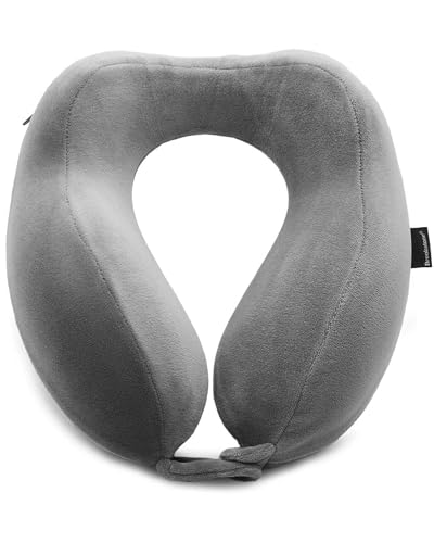 Brookstone Contoured Neck Travel Pillow Grey