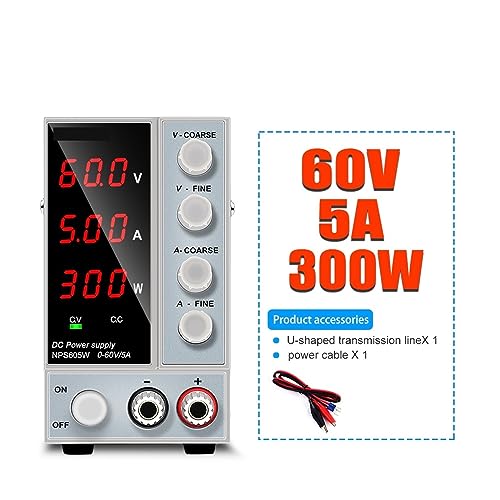 Régulateur de tension d'alimentation de banc réglable 60V CC pour laboratoire