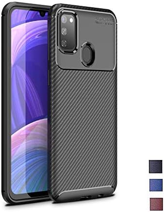 Galaxy M30S Case,Turphevm Slim Lightweight Soft TPU Case Flexible Scratch Resistant Shock Resistant Anti-Fingerprint Protective Cover for Samsung Galaxy M30s 2019 (Black)