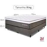 Cama Box com Colchão King Molas Ensacadas Espuma D33 e Pillow de Visco Power Sleep 193x203cm - BF Colchões glide