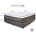 Cama Box com Colchão King Molas Ensacadas Espuma D33 e Pillow de Visco Power Sleep 193x203cm - BF Colchões glide