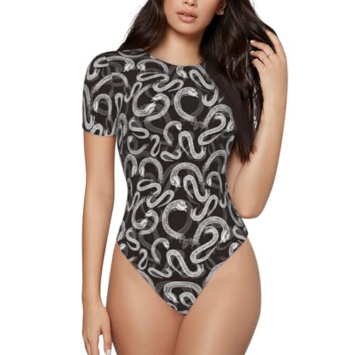 Body gainant pour femme blanc à manches courtes effet ventre plat