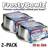 Frostybowlz 28 Oz. Chilled Pet Bowl 2-Pack
