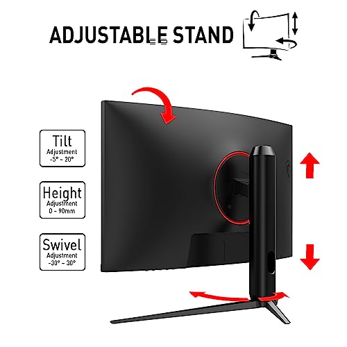MSI G271CP - Monitor Gaming 27" FHD 165Hz con FreeSync y Ajustes