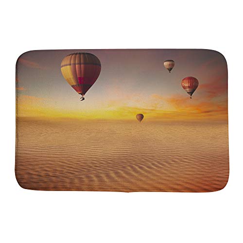 Tapis de bain montgolfière anti sol mouillé Ruchen en velours absorbant - 2
