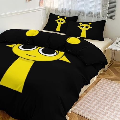 �X�v�����L�[ Sprunki �z�c�J�o�[ 3 �_�Z�b�g �x�b�h�X�v���b�h ���J�o�[ �Q��Z�b�g �����̃T�C�Y ���݂����� �y�ʂŏ_�炩�� 86"x70"