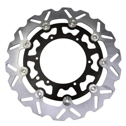 �u���[�L�ی� EXC SXF XC XCF XCW �ɓK�� Husqvarna TE FC TC TX FX �t�����g�u���[�L�f�B�X�N���[�^�[�u���[�L�L�����p�[�A�_�v�^�[�u���P�b�g�ɓK��(320MM Disk Black)